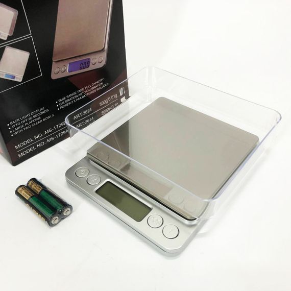 Ваги для ювелірки Domotec MS-1729B 500 г, Кишенькові ваги на батарейках Високоточні CK-93 | Зображення 8