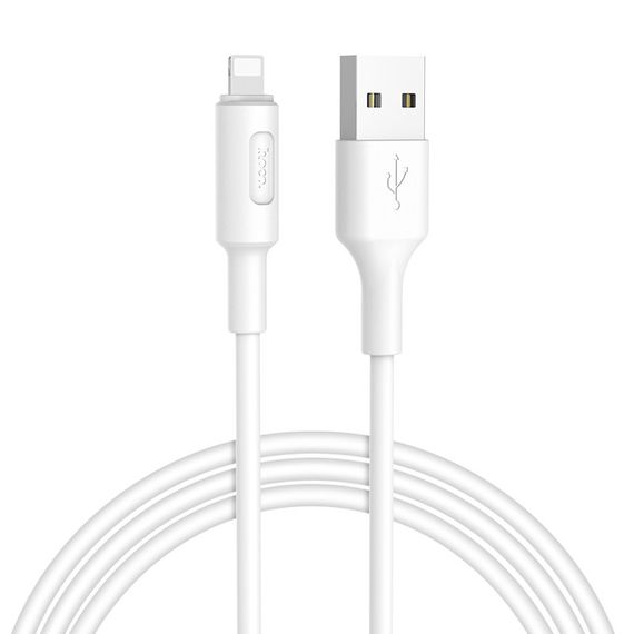 Кабель Hoco X25 Soarer, Lightning-USB, White, довжина 1м