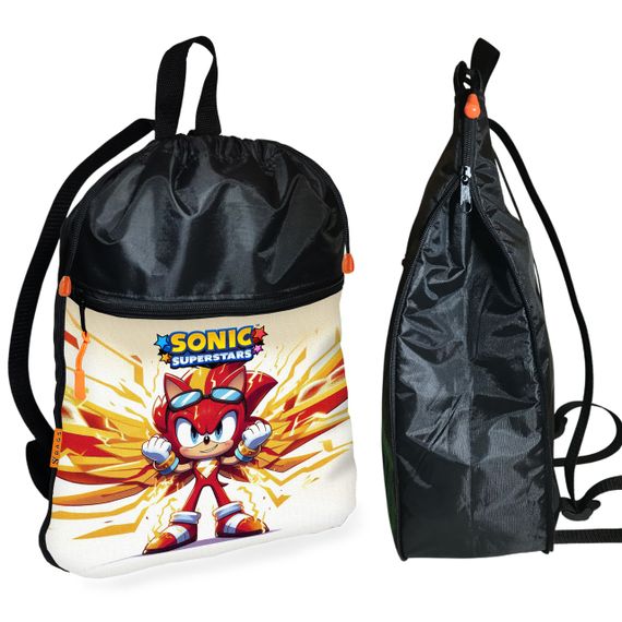Школьный рюкзак детский Супер Соник + Сумка для обуви спортивной формы рюкзак-мешок для мальчика (01841) | Зображення 1