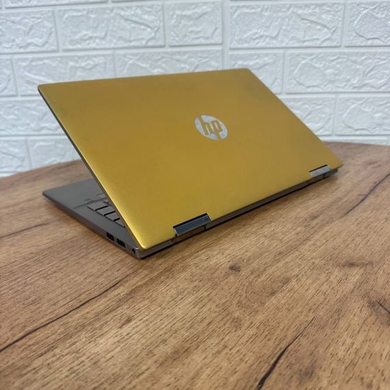 Ноутбук-трансформер Б-класс HP Pavilion x360 14m-dy1033dx Gold / 14" (1920x1080) IPS Touch / Intel Core i5-1155G7 (4 (8) ядра по 2.5 - 4.5 GHz) / 8 GB DDR4 / 512 GB SSD / Intel Iris Xe Graphics / WebCam б/у | Зображення 5