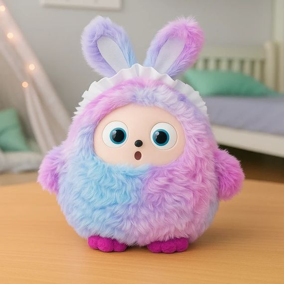 Интерактивная плюшевая AI-игрушка Ledodo с LED-глазами фиолетовая • Мягкая игрушка с искусственным интеллектом для детей | Зображення 5
