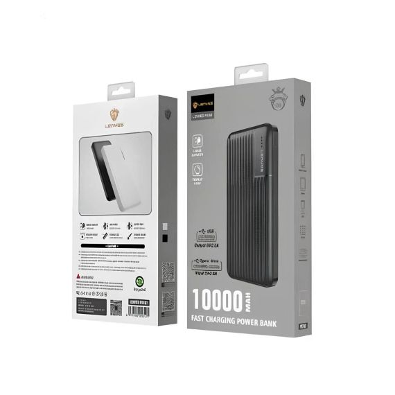 Внешний акумулятор PowerBank 10000mAh, LENYES PX161 / Портативный аккумулятор / Повербанк для телефона / УМБ | Зображення 7