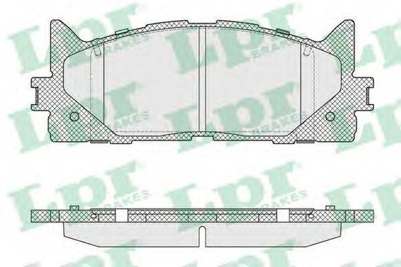 Колодка гальм. диск. TOYOTA CAMRY передн. (вир-во LPR) LPR 05P1593 на LEXUS ES (GSV4_, ACV4_)