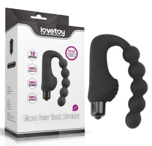 Анальный стимулятор - Anal Indulgence Collection Silicone Power Beads Stimulator sexstyle