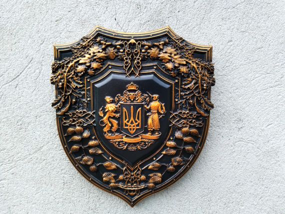 Панно з українською символікою Об'ємне панно на стіну герб України | Зображення 1