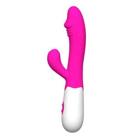 Вибратор двойной кролик USB – Розовый - Вибраторы
