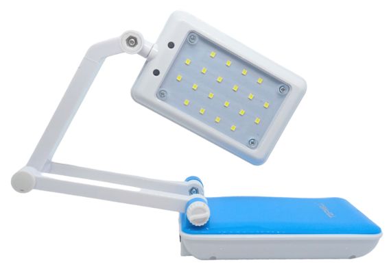 Лампа на аккумуляторе светодиодная LED ЛЕД настольная раскладная трансформер зарядка от сети Topwell 1019 | Зображення 4