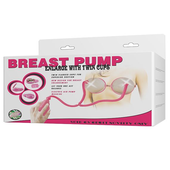 Вакуумна помпа для грудей - Breast Pump Enlarge With Twin Cups Vibrating | Зображення 7