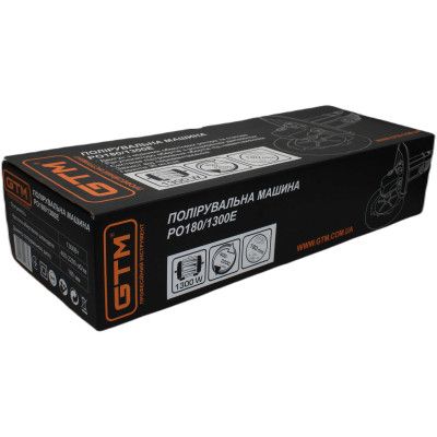 Шлифовальная машина GTM PO180/1300E полировальная 180мм, 1300Вт, 400-2200об/мин (PO180/1300E) | Зображення 14