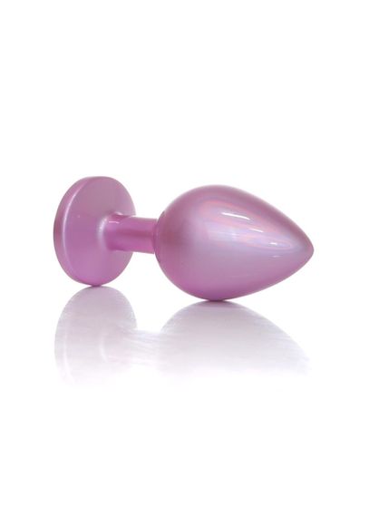 Анальна металева пробка Plug-Jewellery Pearl Pink PLUG- Clear M Sex Aura | Зображення 6