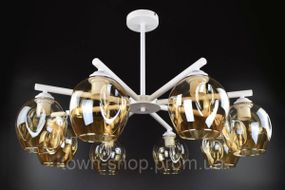 Люстра потолочная на 8 лампочек K149/8-wh-br Белый 50х80х80 см.