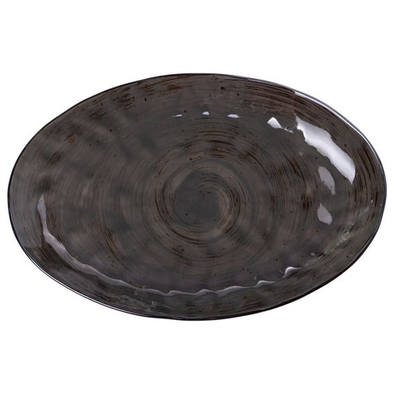 Тарілка порцелянова плоска овальна 35 х 23.5 см сервірувальне блюдо для нарізки Lugi HP23392