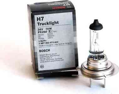 Галогеновая лампа BOSCH Trucklight H7 70W 24V PX26d (1987302471)