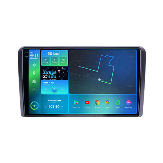 Штатна магнітола 2K Torssen Kia Cerato 2005 universal FL9 4+64Gb 4G Carplay DSP | Зображення 1