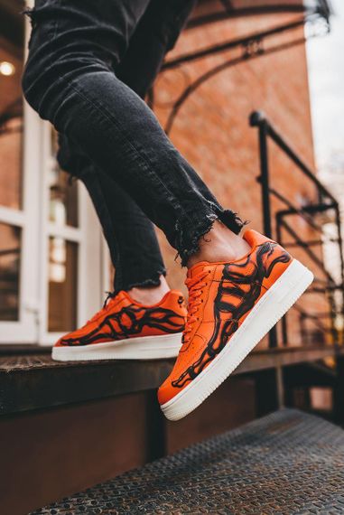 Кросівки чоловічі N-ike Air Force 1 Skeleton Orange 42 26.5 см | Зображення 9