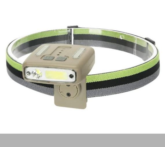 Налобний ліхтар W6129-XPE+COB+8RGB з датчиком руху, Li-Ion акумулятором, індикацією заряду, кліпсою, зарядним пристроєм Type-C від XPRO (47509-6129_171)