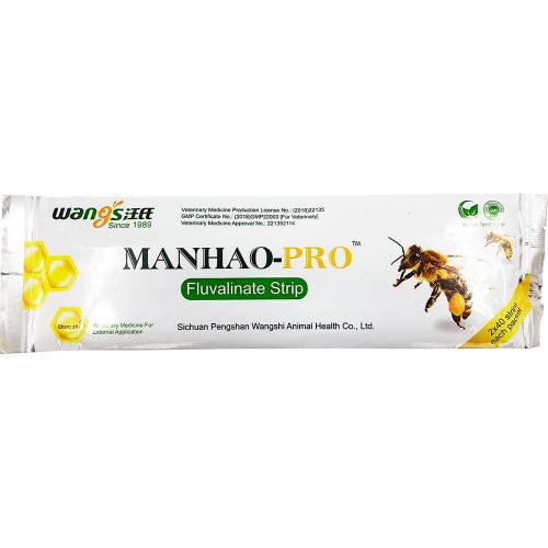 МАНХАО-PRO 🇨🇳 (Китай) (уп.-80 пластин) (флювалинат 40 мг.)(Китай) от вароатоза пчел