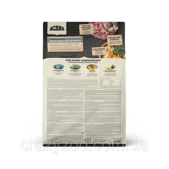 Сухой корм для собак малых пород Acana Adult Small Breed Recipe с мясом и рыбой 2 кг a52320 | Зображення 1
