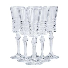 Бокалы для шампанского на высокой ножке 6 штук по 145 мл HP51B