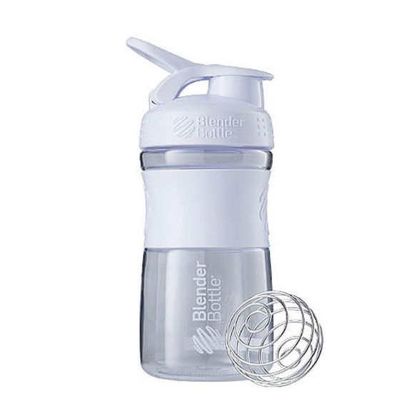 Шейкер спортивний (пляшка) BlenderBottle SportMixer 20oz/590ml White (Original) | Зображення 7