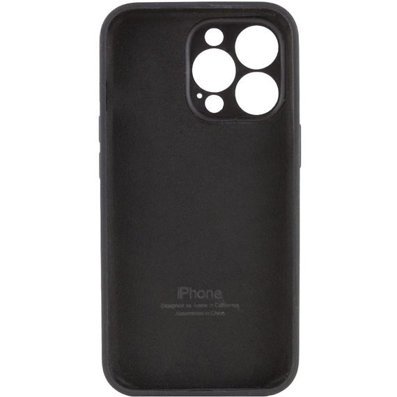 Чехол Silicone Case Full Camera Protective (AA) для Apple iPhone 15 Pro Max (6.7") Черный / Black | Зображення 1