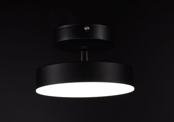 Современный креативный потолочный светильник LED для кухни ванной офиса 26478 Черный 15х15х10 см. | Зображення 5