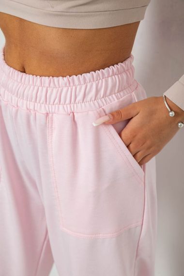 Спортивные штаны женские, цвет розовый, 238R347-1 | Зображення 4