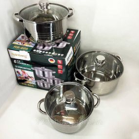 Набір посуду для будь-яких плит, Набір каструль з міцним антипригарним покриттям посуду для дому CB-50