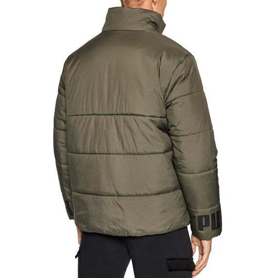 Куртка спортивна чоловіча Puma Essentials Padded Jacket 587689 44 (зелена, зима, водонепроникна, пума) | Зображення 3