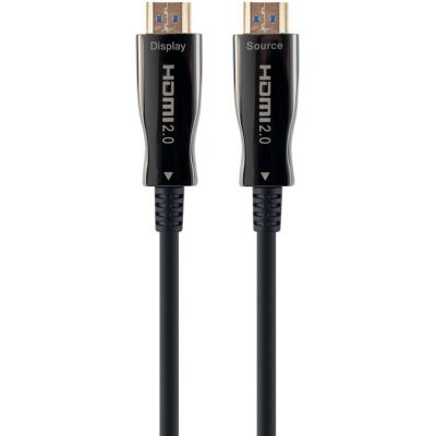 Кабель мультимедийный HDMI M to HDMI M 10.0m V2.0 AOC 4K60Hz gold Cablexpert (CCBP-HDMI-AOC-10M-02)