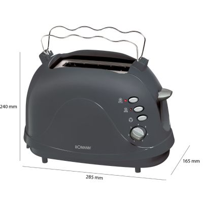 Тостер Bomann TA 246 CB grey | Зображення 2