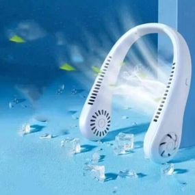Портативний вентилятор на шию MM04 Білий