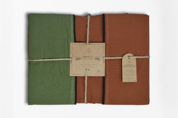 Постільна білизна Limasso Stonewashed Essualte 200 х 220 см Capulet Olive - Autumn | Зображення 8