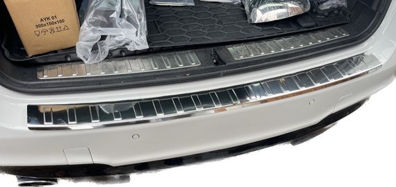 Накладка з сталі на задній бампер Carmos (нерж.) для BMW X3 F-25 2011-2018рр