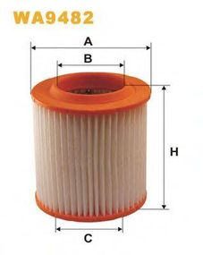 Фільтр повітряний WA9482AR371 (вир-во WIX-FILTERS) WIX FILTERS WA9482 на AUDI A8 седан (4E_)