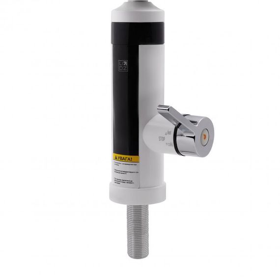 Проточний кран-водонагрівач кухонний для кухні Lidz Warm 061 LDWAR061WCR35431 White / Chrome | Зображення 3