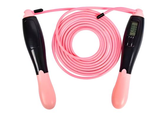 Швидкісна скакалка з лічильником EasyFit чорно-рожевий (EF-1916-BP) | Зображення 4