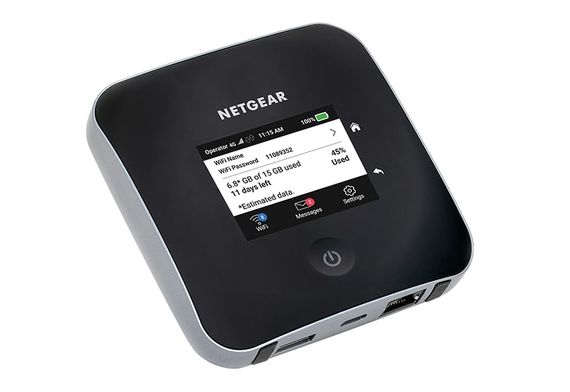 NETGEAR Мобільний маршрутизатор MR2100 Nighthawk M2, 4G LTE, 2Gbps, 1xGE LAN/WAN, WiFi5, 1xUSB-C, 1xUSB 2.0, 2xTS-9 (MR2100-100EUS) | Зображення 4