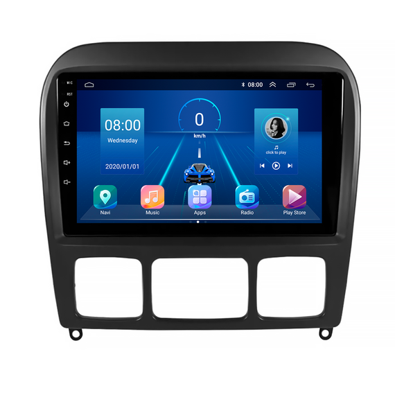 Штатна магнітола Lesko для Mercedes-Benz S-Класс IV (W220) 1998-2005 екран 9" 2/32Gb/ 4G/ Wi-Fi Premium GPS