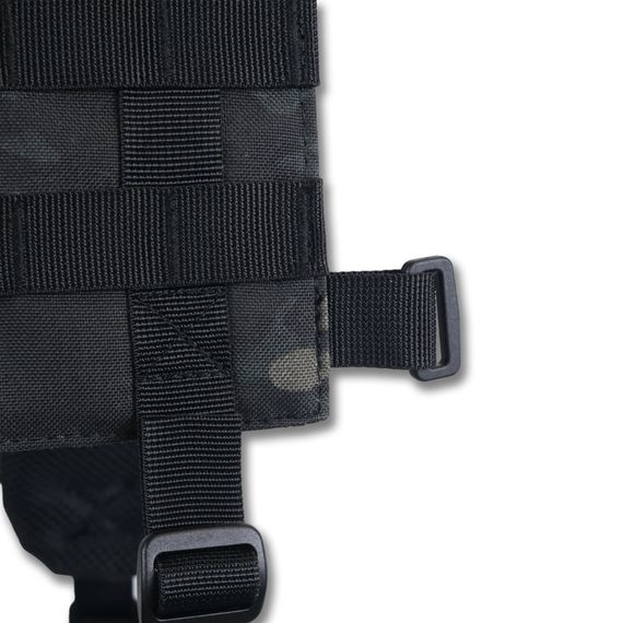 Ремені плечові (лямки) м'які для тактичних поясів РПС чорний мультикам | Зображення 8