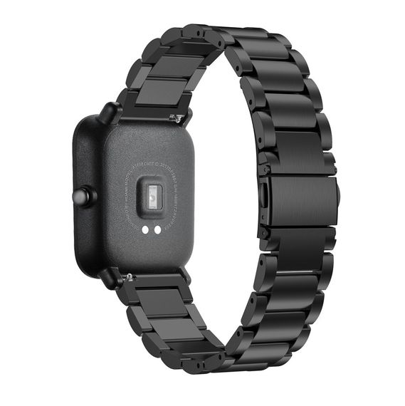 Металлический ремешок Primo для часов Xiaomi Amazfit Bip / Amazfit Bip GTS / Amazfit Bip Lite - Black | Зображення 2