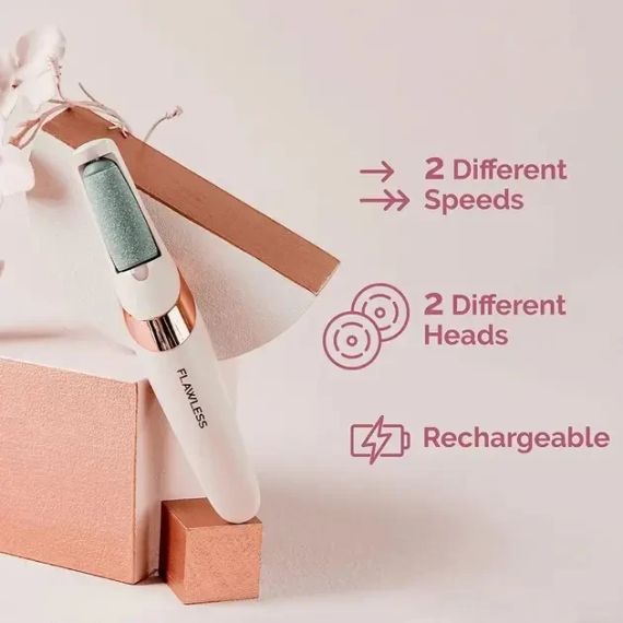 Електрична пилка для ніг Flawless Pedi пемза для педикюру з USB-зарядкою для домашнього використання | Зображення 6