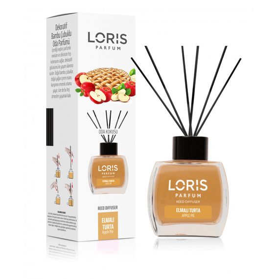 Аромадиффузор Loris parfum Яблучний пиріг (Reed Diffuser "Apple pie") 120 мл - Гурманський