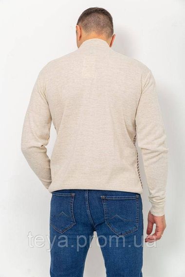 Светр чоловічий колір світло-бежевий розміри XXL, XL, L FA_003570 | Зображення 3