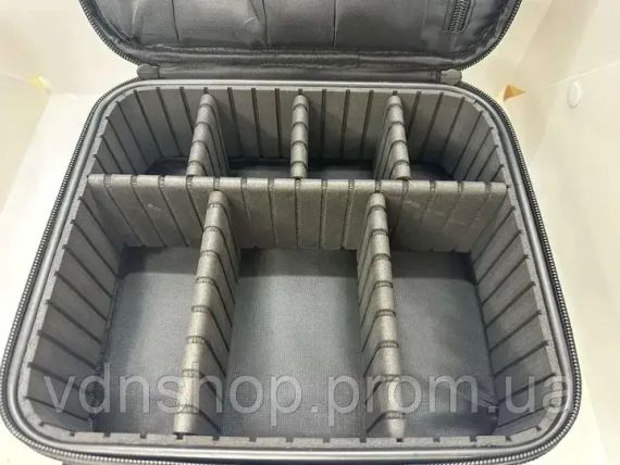 Розовая Органайзер бокс с зеркалом бьюти кейс косметичка чемоданчик сумка для хранения косметики и принадлежностей 26х23х10 см | Зображення 3