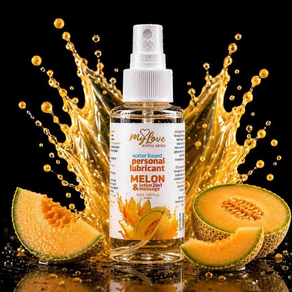 2в1 лубрикант и массажный гель - MyLove Aroma Series Intim&Massage Melon, 50 мл Sex Aura | Зображення 1