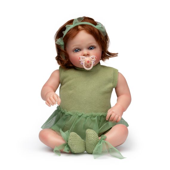 Силиконовая Коллекционная Кукла Реборн Reborn Девочка Мэгги (Виниловая Кукла) Высота 60 см | Зображення 1
