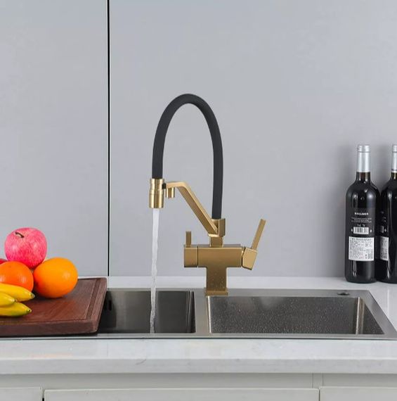 Змішувач для кухні Gappo з виходом для питної води, з гнучким  виливом G4395-63 | Зображення 2