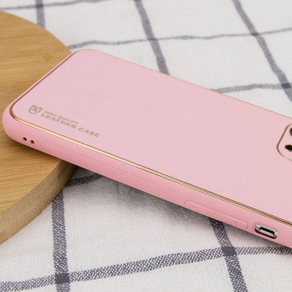 Шкіряний чохол Xshield для Apple iPhone 14 Plus (6.7") Рожевий / Pink | Зображення 2