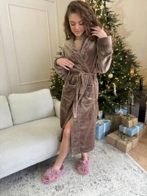 Женский махровый халат (2590/5) XL
